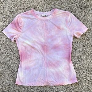 Free People Intimately “Tissue Printed Baby” Short Sleeve